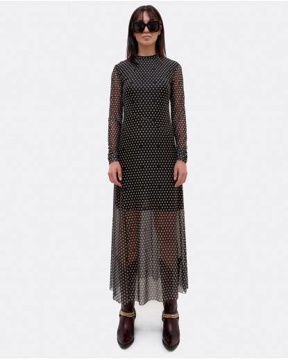 VESTIDO MINI ESTAMPADO TUL