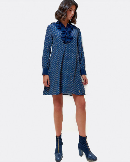 VESTIDO CON CUELLO CAMISERO