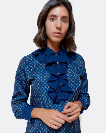 VESTIDO CON CUELLO CAMISERO