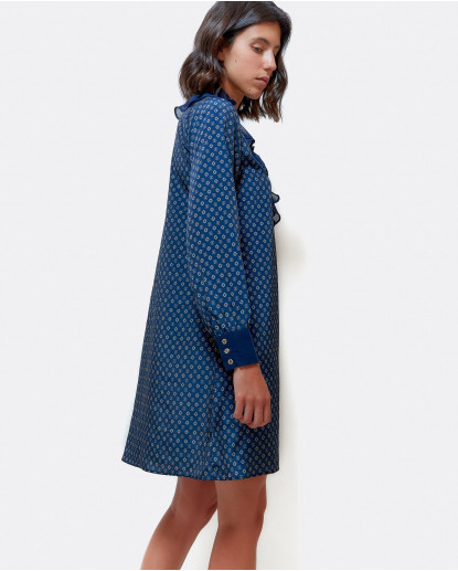 VESTIDO CON CUELLO CAMISERO