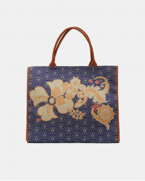 BOLSO SHOPPER RIGIDO TEJIDO...