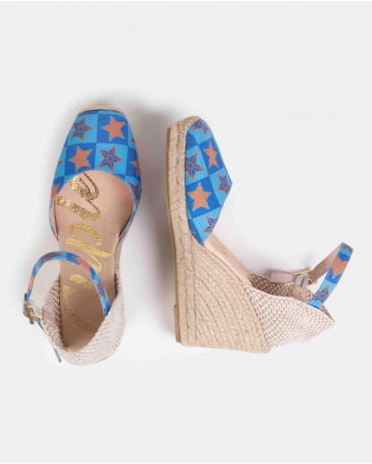 VALENCIANA CUADRADA TEJIDO ESTAMPADO...