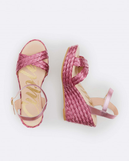 SANDALIA RAFIA CUÑA