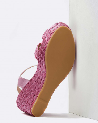 SANDALIA RAFIA CUÑA