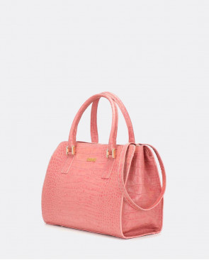 BOLSO COCO CUERO ROSA 2
