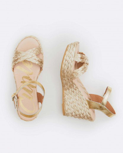SANDALIA RAFIA CUÑA