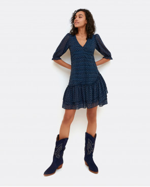 VESTIDO MINI DRAPEADO