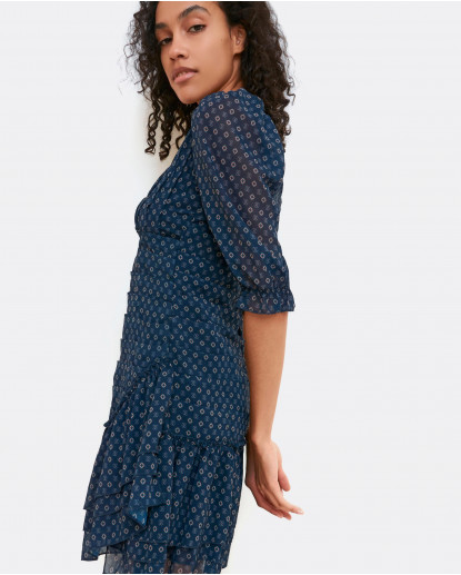 VESTIDO MINI DRAPEADO