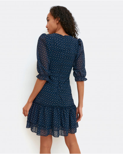 VESTIDO MINI DRAPEADO