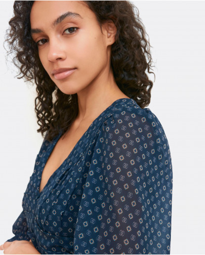 VESTIDO MINI DRAPEADO