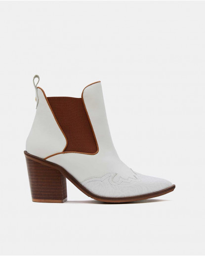BOTIN COW BOY CHARRO BLANCO