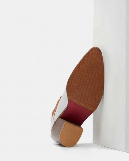 BOTIN COW BOY CHARRO BLANCO