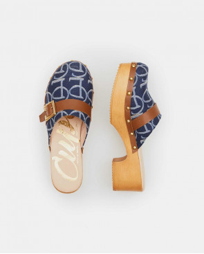 ZUECO CON HEBILLA JACQUARD...