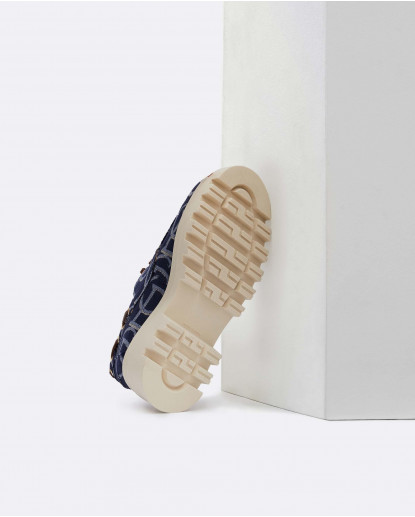 MOCASIN JACQUARD CLP AZUL