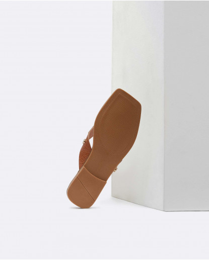 ESCLVA PUNTA CUADRADA CHARRO CUERO