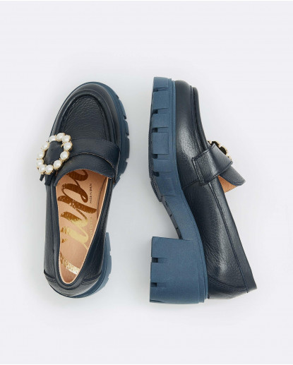 MOCASIN HEBILLA NAPA MARINO