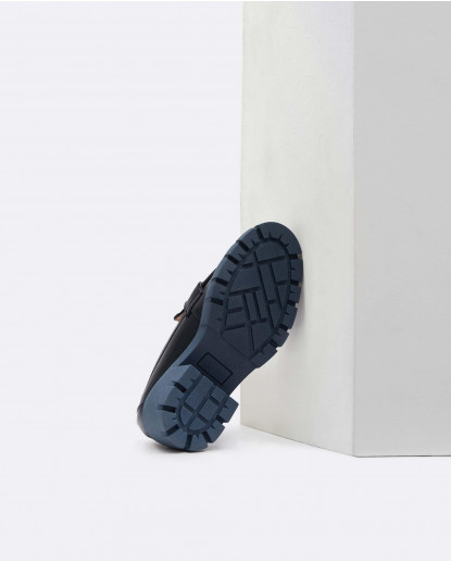 MOCASIN HEBILLA NAPA MARINO