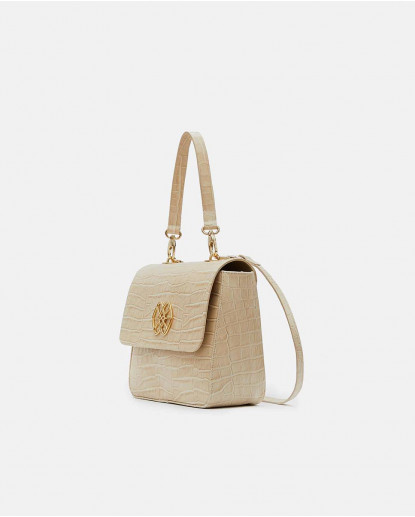 BOLSO DE HOMBRO ROCO NAPA COCO BEIG