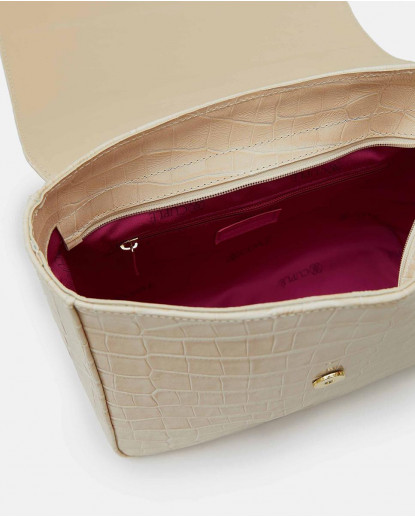 BOLSO DE HOMBRO ROCO NAPA COCO BEIG