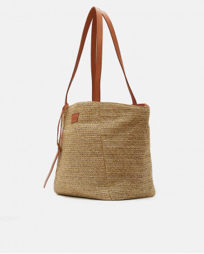 BOLSO SHOPPER ELCHE RAFIA BEIG 2