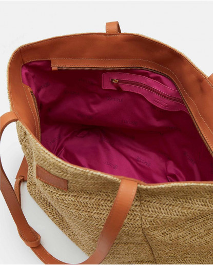 BOLSO SHOPPER ELCHE RAFIA BEIG