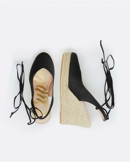 CUÑA YUTE DESTALONADO CON CINTA RASO...