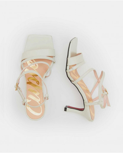 SANDALIA TIRAS NAPA HIELO