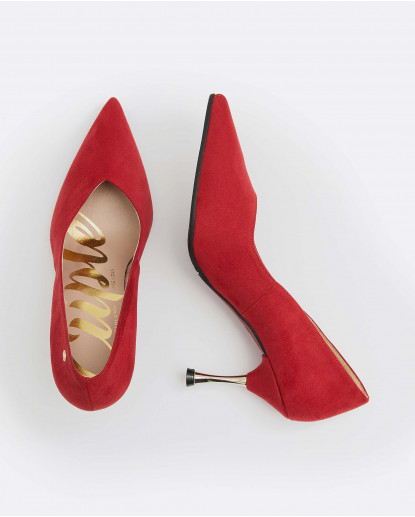 SALON PICO ULTRASUEDE ROJO