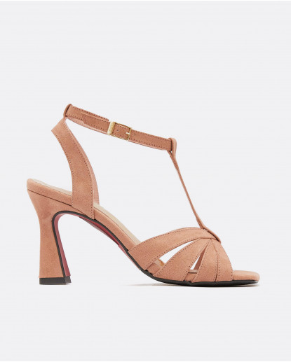 SANDALIA PALA ARAÑA ULTRASUEDE ROSA PALO