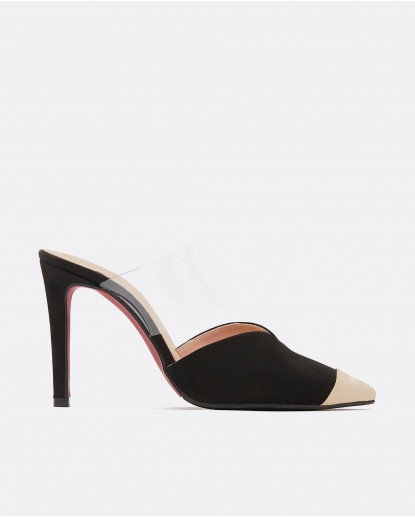 MULE TACON ULTRASUEDE NEGRO