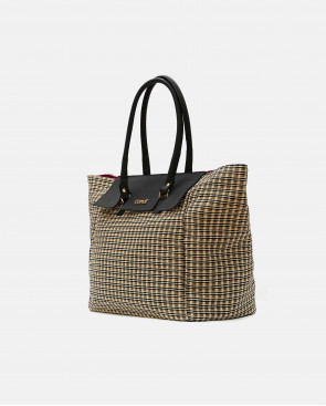 BOLSO LONDRES RAFIA NEGRO 2