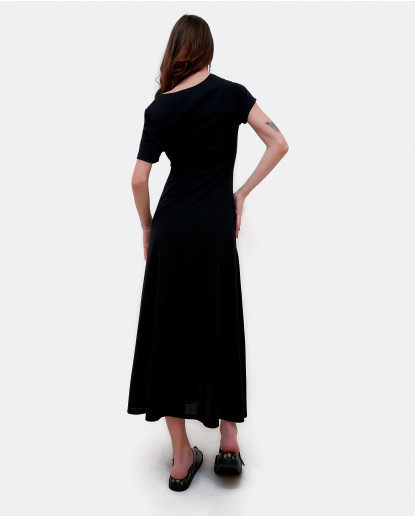 VESTIDO MANGA CORTA NUDO DELANTERO...