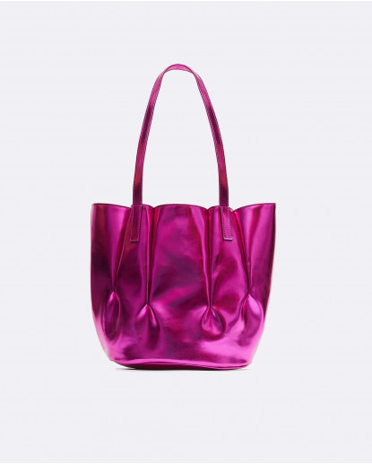 BOLSO SHOPPER TULIPAN NAPA/TEJIDO...