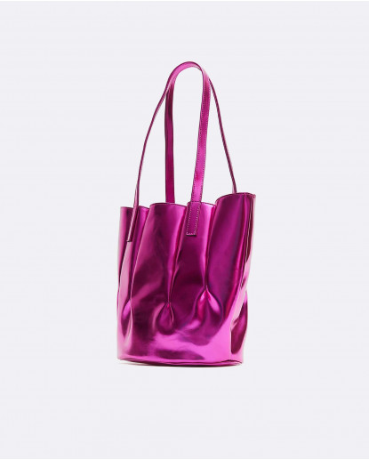 BOLSO SHOPPER TULIPAN NAPA/TEJIDO...