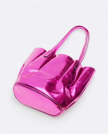 BOLSO SHOPPER TULIPAN NAPA/TEJIDO...