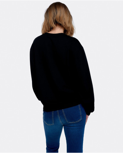 SUDADERA CORAZON PUNTO NEGRO