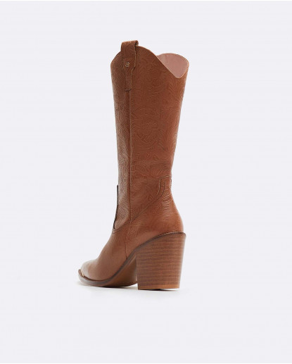 BOTA COW CHARRO CUERO