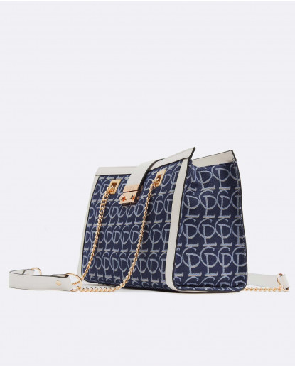BOLSO ATRIO JACQUARD CLP AZUL