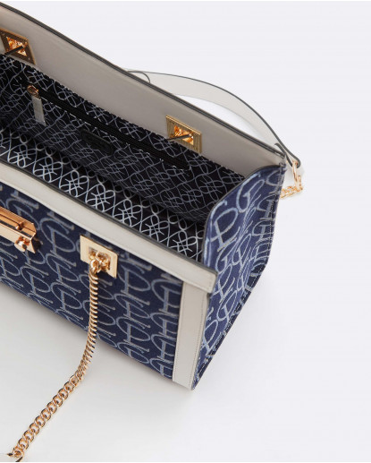 BOLSO ATRIO JACQUARD CLP AZUL