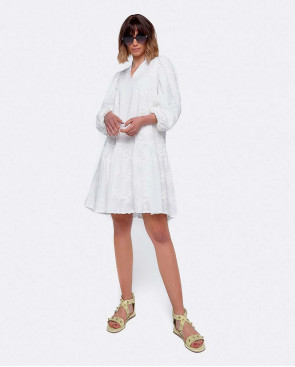 VESTIDO MINI MANGAS VOLUMEN...