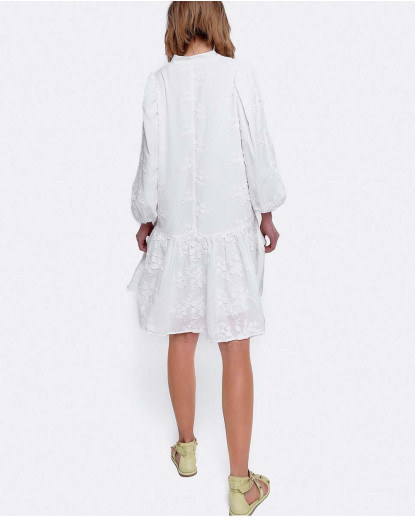 VESTIDO MINI MANGAS VOLUMEN ALGODON...