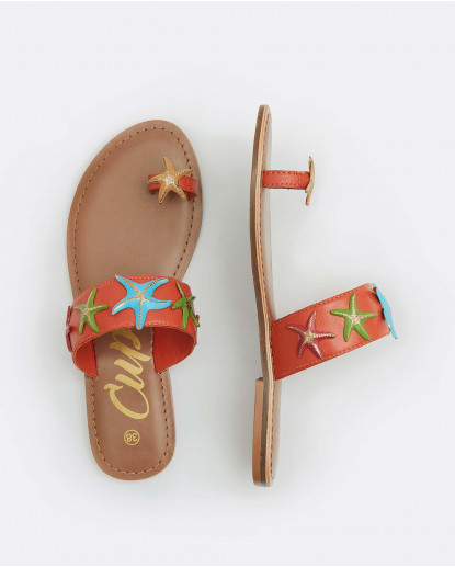 ESCLAVA ESTRELLAS NAPA NARANJA