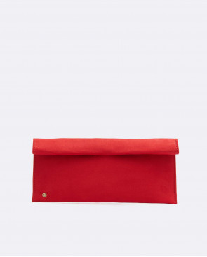 CARTERA IMAN ULTRASUEDE ROJO
