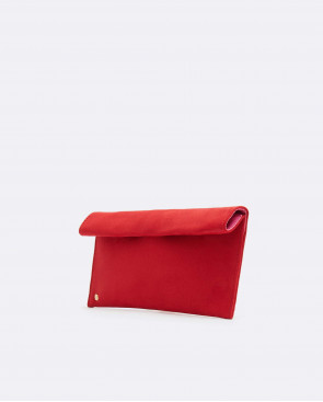 CARTERA IMAN ULTRASUEDE ROJO 2