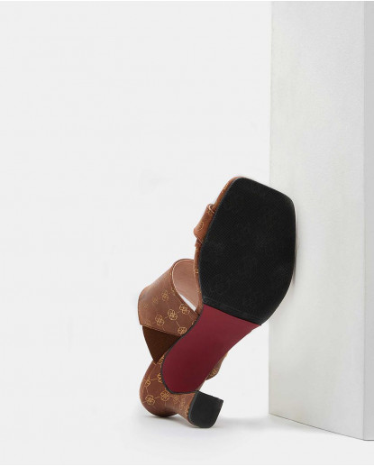 SANDALIA PALA NAPA LOGOS MARRON