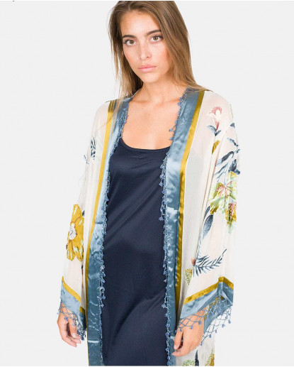 KIMONO BORDADO GASA BLANCO