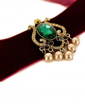 GARGANTILLA BURDEOS 2