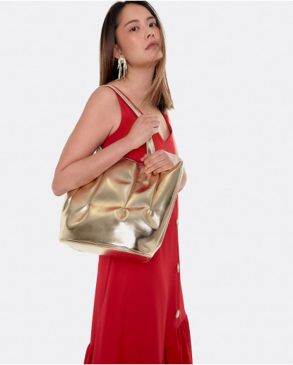 VEST.VOLANTE BAJO CREP ROJO