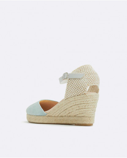 CUÑA YUTE CON PULSERA SERRAJE CELESTE