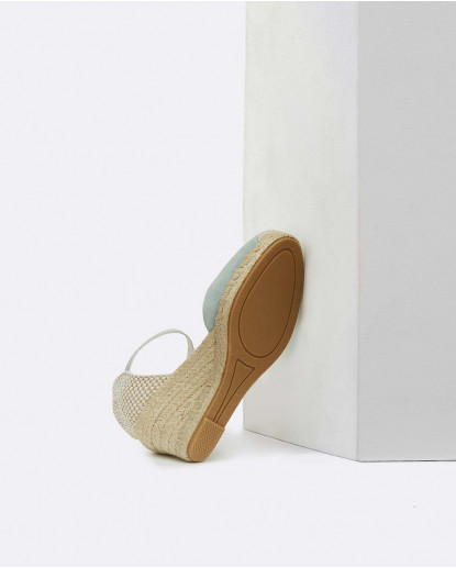 CUÑA YUTE CON PULSERA SERRAJE CELESTE